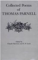 Collected poems of Thomas Parnell