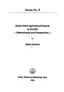 South Asia's agricultural exports to the EEC