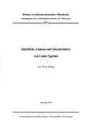 Inhaltliche Analyse und Interpretation von Codex Egerton