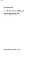 The Bedouin Arabic dialects