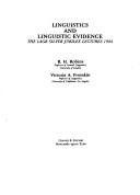 Linguistics and linguistic evidence