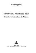 Sprichwort, Redensart, Zitat