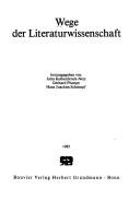 Wege der Literaturwissenschaft