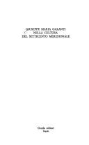 Giuseppe Maria Galanti nella cultura del Settecento meridionale