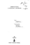 Abbreviations, a Canadian handbook