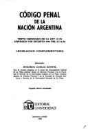 Código penal argentino y legislación complementaria
