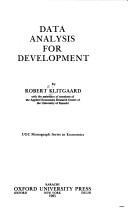 Data analysis for development