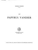 Le Papyrus Vandier