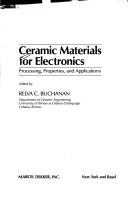 Ceramic materials for electronics