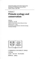 Primate ecology and conservation