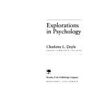 Explorations in psychology