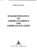 English influence on American German and American Icelandic