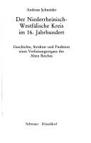 Der Niederrheinisch-Westfälische Kreis im 16. Jahrhundert