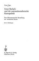 Ernst Barlach und die nationalsozialistische Kunstpolitik