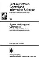 System modelling and optimization