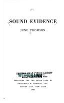 Sound evidence