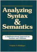 Analyzing syntax and semantics