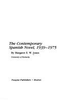The contemporary Spanish novel, 1939-1975