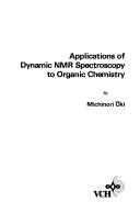 Applications of dynamic NMR spectroscopy to organic chemistry