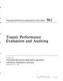 Transit performance evaluation and auditing
