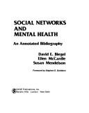 Social networks and mental health