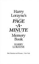 Page-a-minute memory book