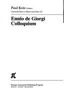Ennio de Giorgi Colloquium