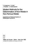 Modern methods for the determination of non-metals in non-ferrous metals