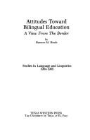 Attitudes toward bilingual education