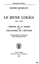 Le jeune Lukács
