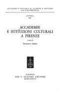 Accademie e istituzioni culturali a Firenze
