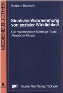 Sinnliche Wahrnehmung von sozialer Wirklichkeit
