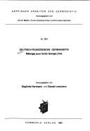 Deutsch-französische Germanistik
