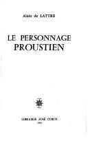 Le personnage proustien
