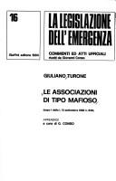 Le associazioni di tipo mafioso
