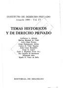 Temas históricos y de derecho privado