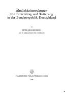 Ähnlichkeitsstrukturen von Ernteertrag und Witterung in der Bundesrepublik Deutschland