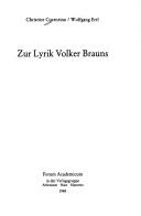 Zur Lyrik Volker Brauns