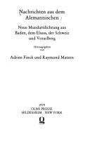 Nachrichten aus dem Alemannischen