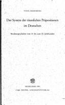 Das System der räumlichen Präpositionen im Deutschen