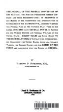 The Journal of the Federal Convention of 1787 analyzed