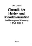 Chronik der Heide- und Moorkolonisation im Herzogtum Schleswig (1760-1765)