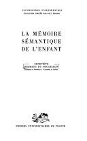 La mémoire sémantique de l'enfant