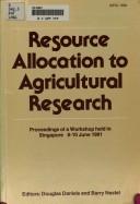 Resource allocation to agricultural research