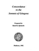 Concordance to the sonnets of Góngora