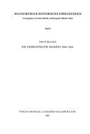 Die Energiepolitik Bayerns, 1900-1921