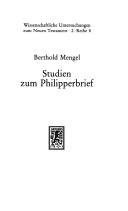 Studien zum Philipperbrief