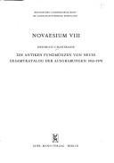 Die antiken Fundmünzen von Neuss