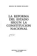 La reforma del estado según la Constitución nacional