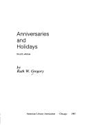 Anniversaries and holidays